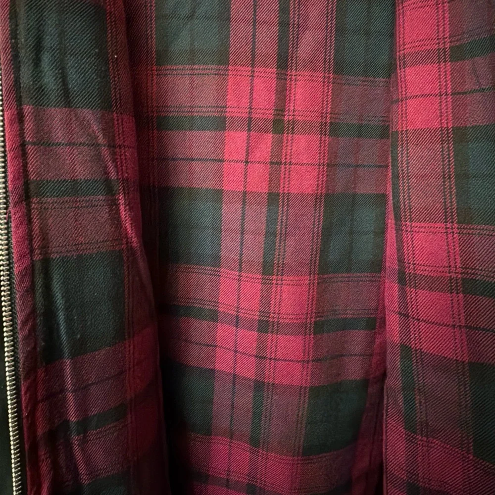 Noah NY Heavy Weight Green Zip Hoodie Sweatshirt with Plaid Inside Size Large - Picture 14 of 16